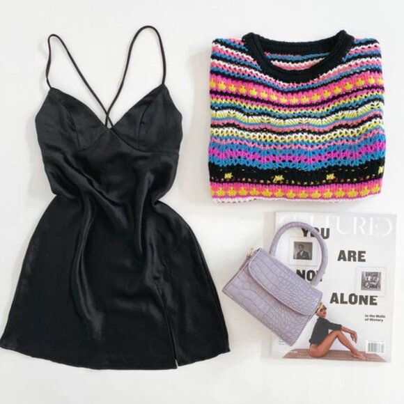 VRG GRL A New Direction Knit in Pink Multi - Picture 6 of 7